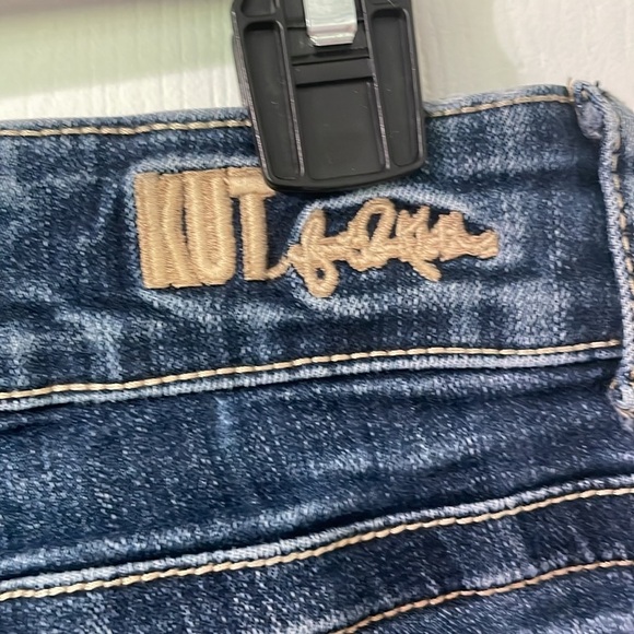 Kut From The Kloth Dark Wash Denim Capri Jeans Size 10 - Picture 7 of 12